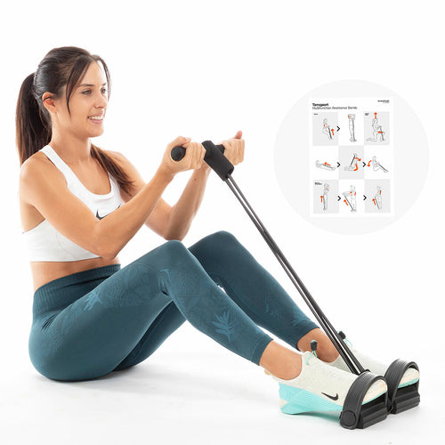 Bandas Elásticas de Resistência Multifuncionais com Guia de Exercícios