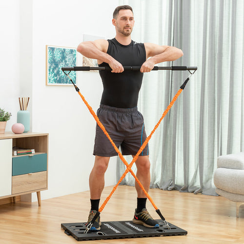 Sistema de Treino Integrado Portátil com Guia de Exercícios Gympak Max