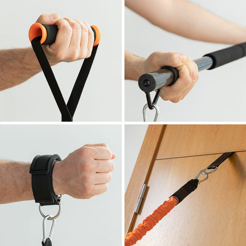 Sistema de Treino Integrado Portátil com Guia de Exercícios Gympak Max