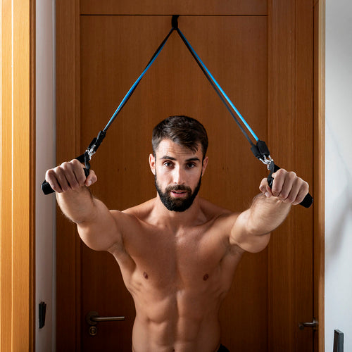 Conjunto de Bandas de Resistência com Acessórios e Guia de Exercícios Rebainer